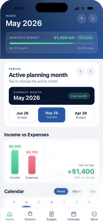 Allontas home screen